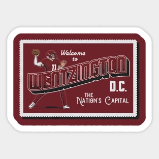 Carson Wentz Wentzington D.C. Sticker